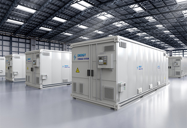 ①電力貯蔵<br/>
・電力貯蔵システム<br/>
・UPS（無停電電源装置）、瞬低補償装置